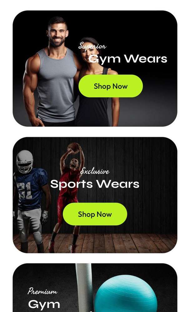 Activewear E-commerce — Web Design portfolio sample by TheDigitalMarketerz