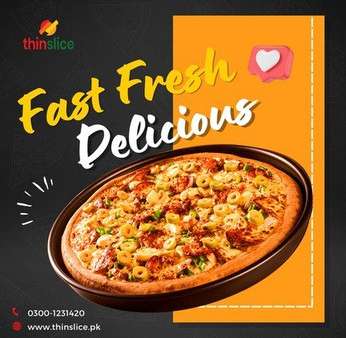Thinslice — Fast Fresh Delicious — Creative portfolio sample by TheDigitalMarketerz